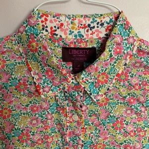 J. Crew liberty button down blouse size four